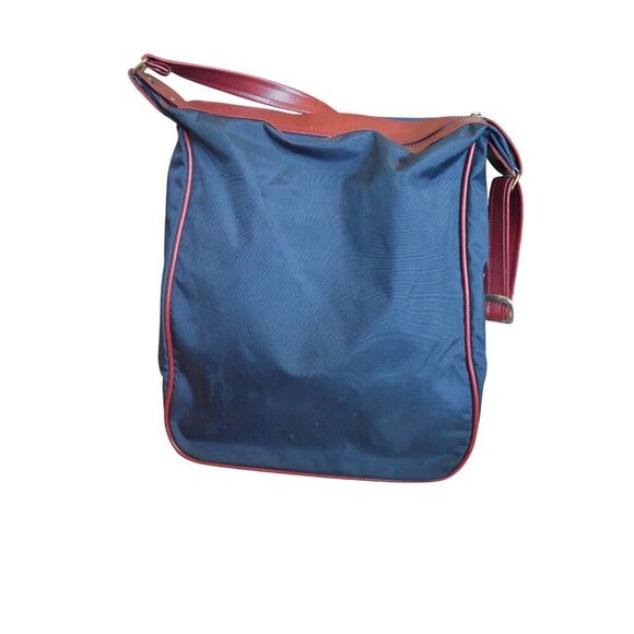 Vintage Samsonite Navy Red Crossbody Messenger Bag With Adjustable Strap Zippere - Picture 9 of 16